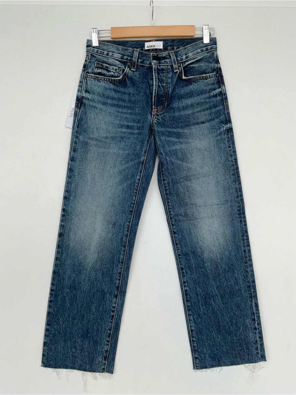 ASKK NY Straight Leg Black button fly Jeans